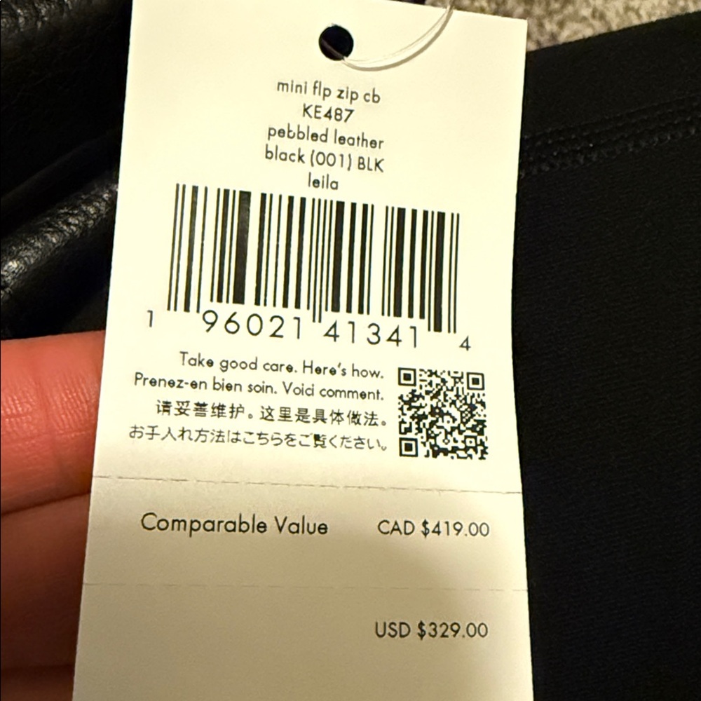 NWT Kate Spade black pebble leather crossbody bag Retails $329 - Picture 7 of 13